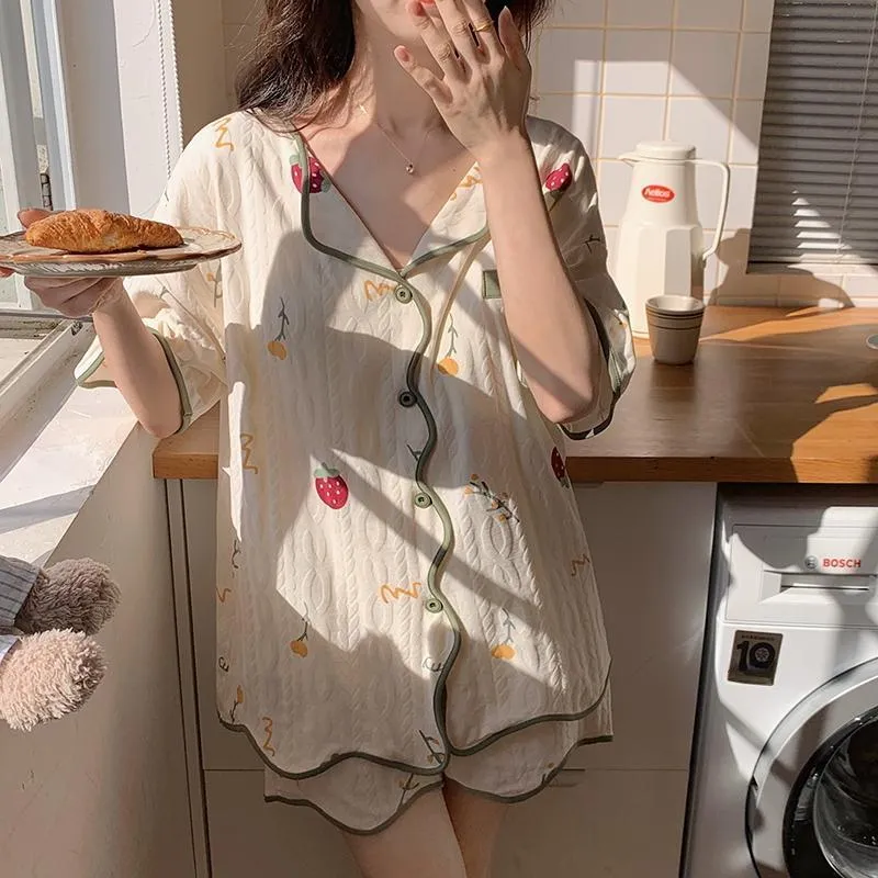 Mulong Family Pajama Set Women's Apricot-2