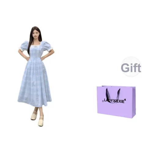 LADYXIEXIE Изображение Цвет Женские Короткие Платья с Короткими Рукавами