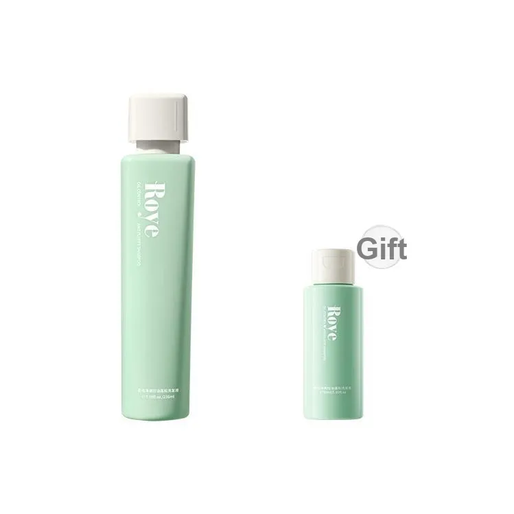 Roye IF Также Small Green Bottle Масляный Scalp Увеличивающий Шампунь Контроль Жира Лечение Перхоти Чистка 236 мл Попурри