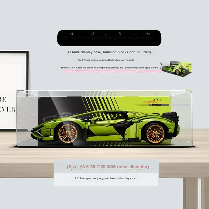 LIGHT YOUR BRICKS Compatibility Building Block Porsche 911 Storage Box Model Accessories-13