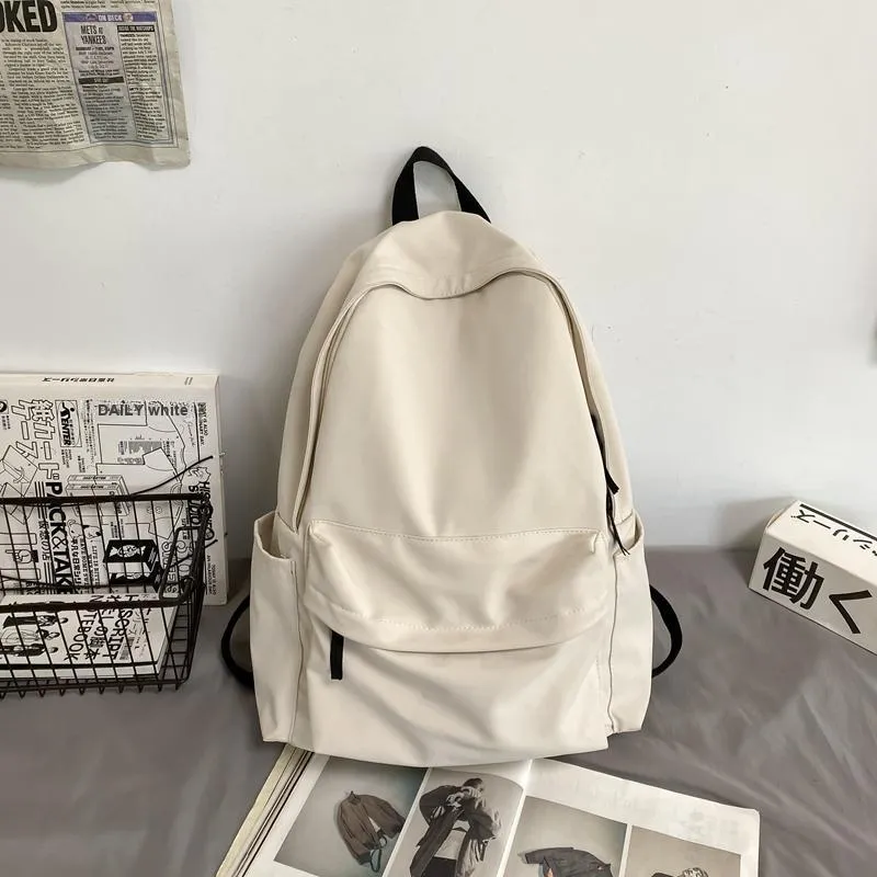 KAMLUI Nylon Fabric Backpacks Backpack Regular Unisex Burgundy/Black/Beige-19