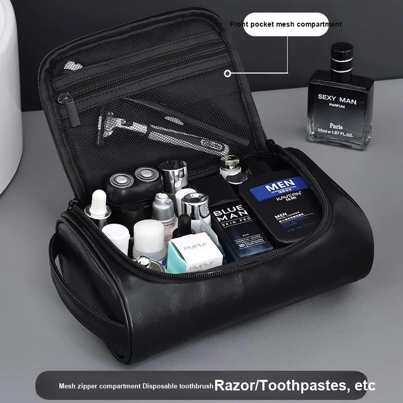 ZHIYIN Portable Travel Trumpets Men's Toiletry Bag Waterproof Skincare Storage Bag Make up Tools-3