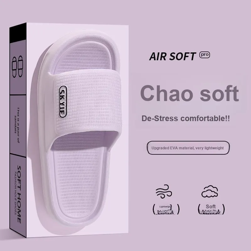 Foot Recreation Summer Home Indoor Comfortable Slip Resistant Bathroom Quiet EVA Slippers, Home Slippers, Unisex-18