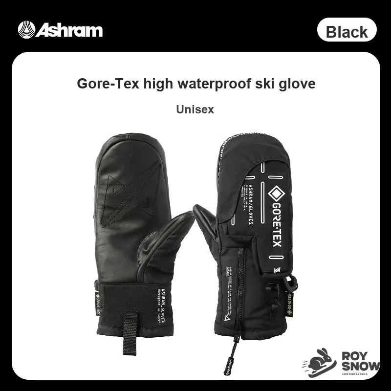 ASHRAM Ski Gloves Single Snowboard Skis Mittens Unisex-1