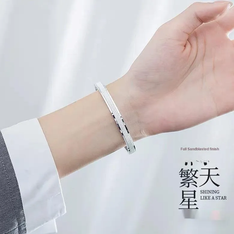 JESCAKOO S925 Silver Wristbands Women's-1