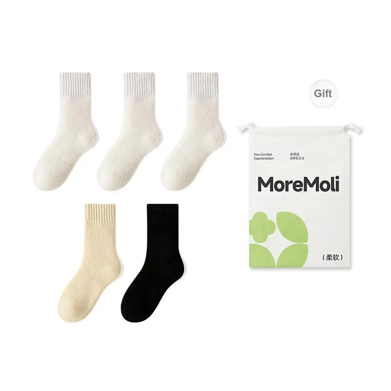 Moremoli Mid Calf Socks Women's 5 Pack-4