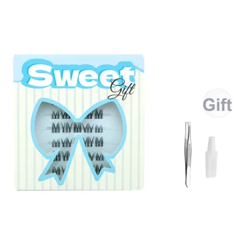 KULESI Glue Style Сегментированные Девушка Группа Комикс Накладные ресницы Один Кластер