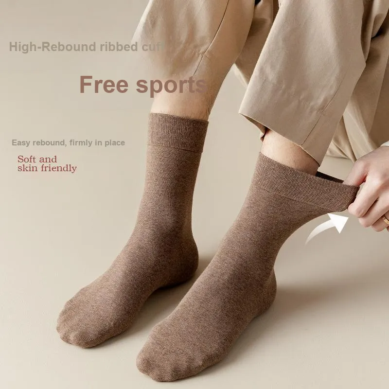 Lan Miao Mid Calf Socks Men's 5 Pack-9