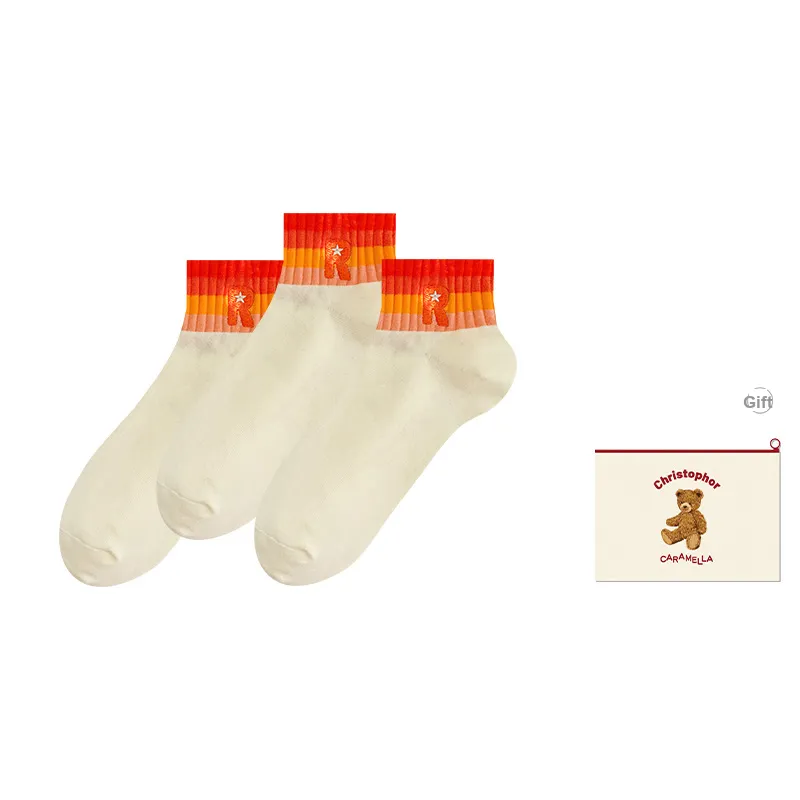 Caramella Ankle Socks Women's Shopping Bag Combo Set-7