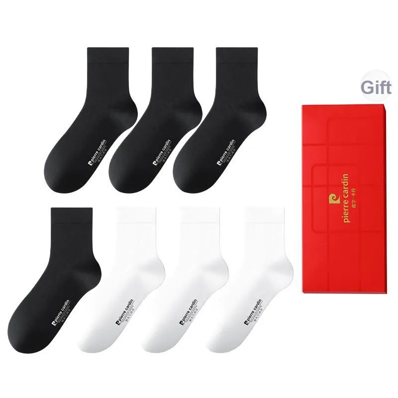 PIERRE CARDIN Mid Calf Socks Men's 7 Pack Box Included-3