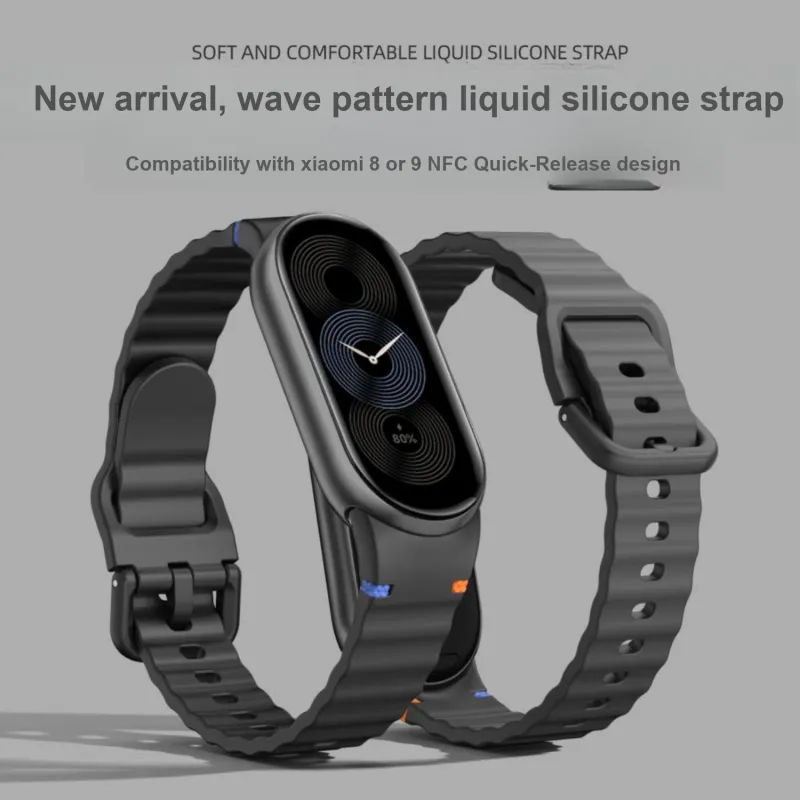 IBOANN Watch Band Xiaomi Compatibility Silicone Material-21