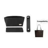 Black Three-Piece Set (Old Version Shoulder Strap Pad+Liner+Bottom Pad)