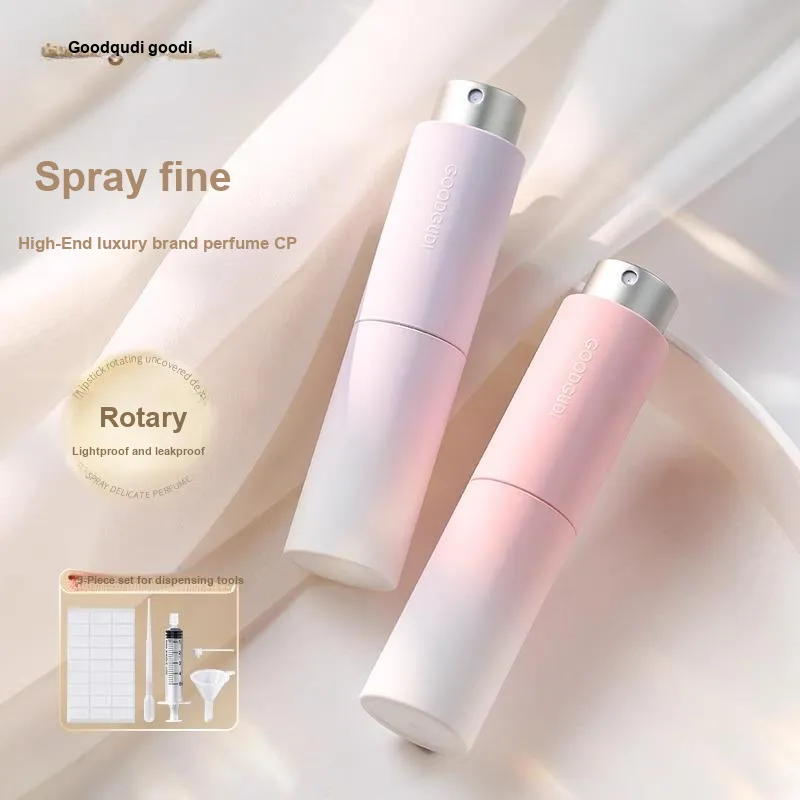 Goodgudi Rotary Perfume Refill Bottles High End Portable Glass Sample Travel Push Button Spray Empty Bottle-6