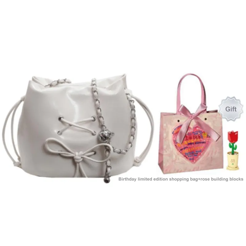 OTA PU Shoulder Bag, Crossbody Bag Women's Ecru/Silver/Black/Red-25