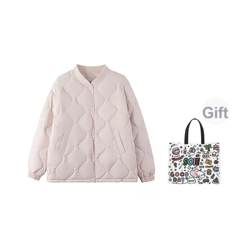 SOIE Хлопковый пуховик женский фиолетовый