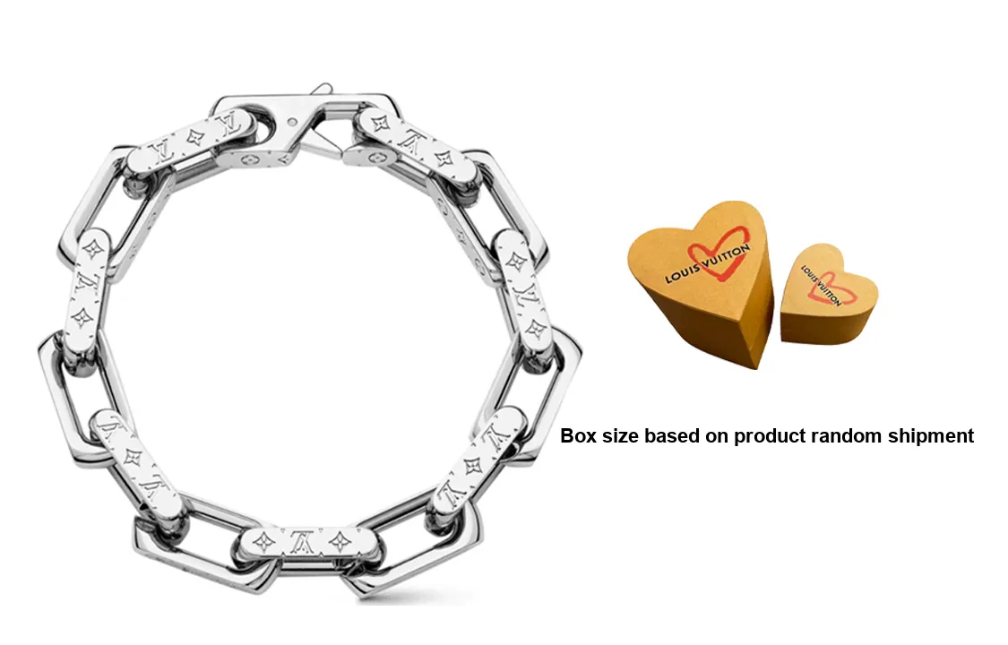 LOUIS VUITTON Monogram Chain Bracelet