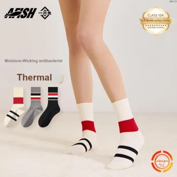 AFISH Mid Calf Socks Women's 3 Pack Shopping Bag