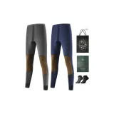 Knee Protector Fleece-Lined 2 Pack (Dark Gray+Navy Blue) with 2 Pack Socks+Shopping Bag Included