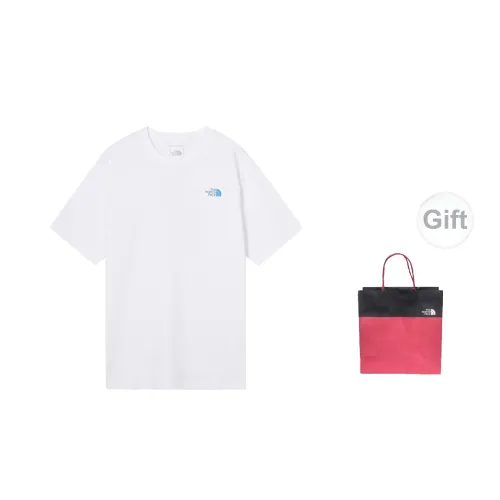 THE NORTH FACE T-Shirts Men White+Gift Bag