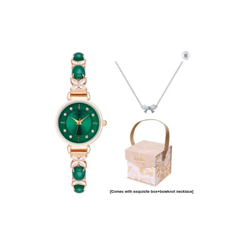 Jbaili Кварцевый механизм металлический ремешок унисекс зеленый циферблат