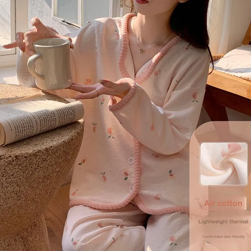 XIAFENYAN Pajama Set Women's Pink-6