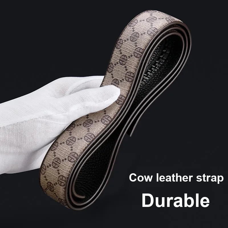 AOKANG Split Cow Leather Belts Men's 3.4CM-11