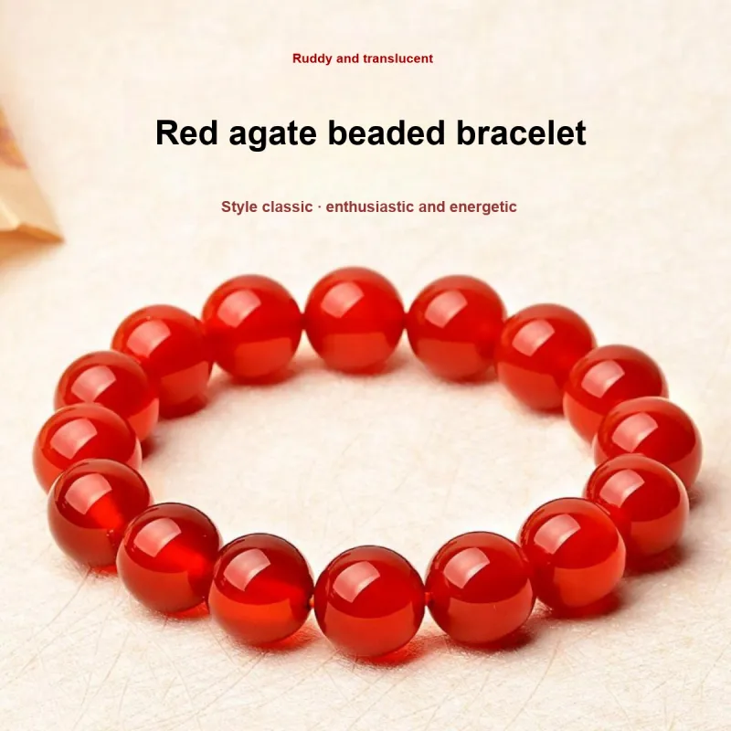 Stone On The Line Agate Bracelets Unisex-2