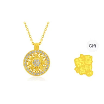 Lao Feng Xiang S925 Silver Necklaces Women's