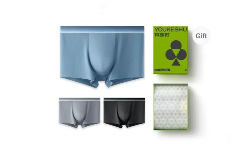 YOUKESHU Underwear Gift Box Men's Box 3 Pack-3