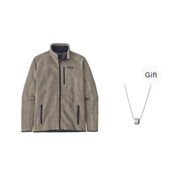 Patagonia Jackets Coats Men's Khaki With Necklace