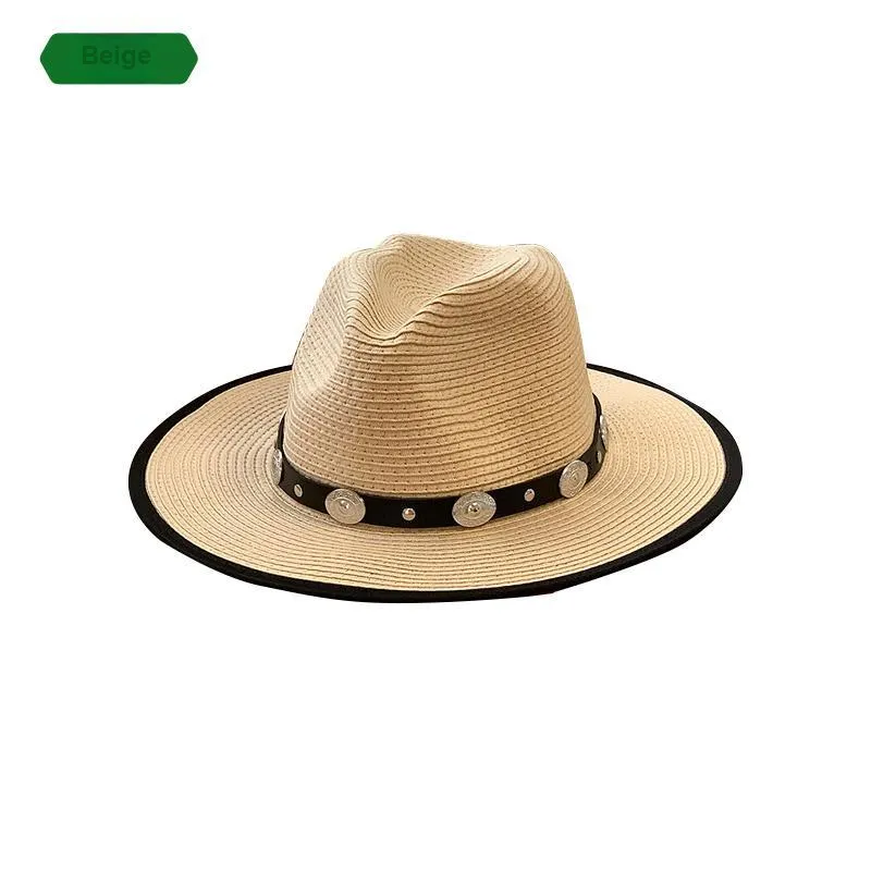 Mulinsen Straw Woven Bucket Hats Unisex-5