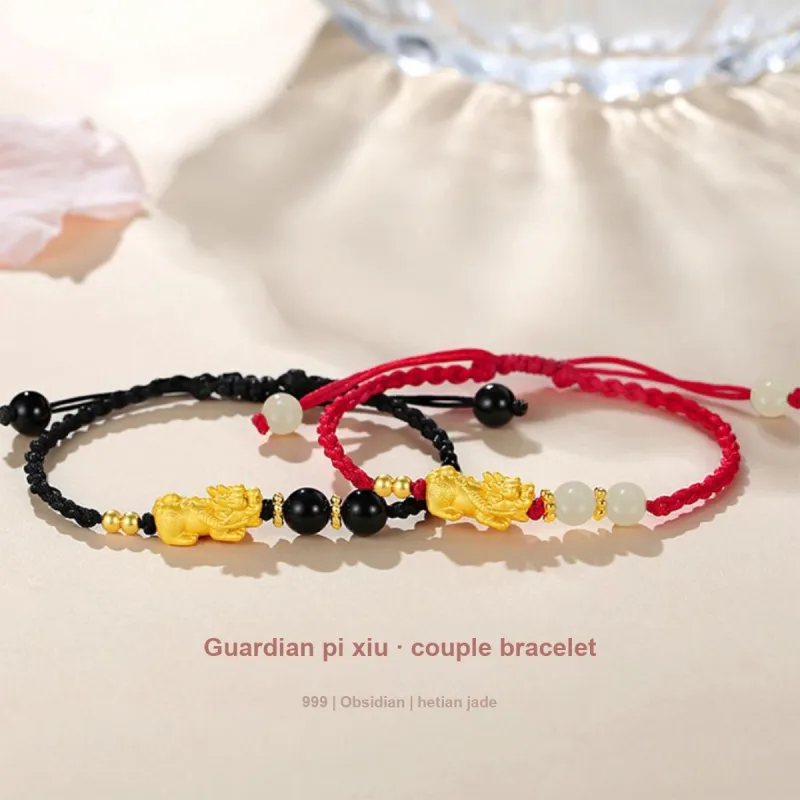 PUTUOSHANWENCHUANG 999 Fine Silver Bracelets Unisex-1