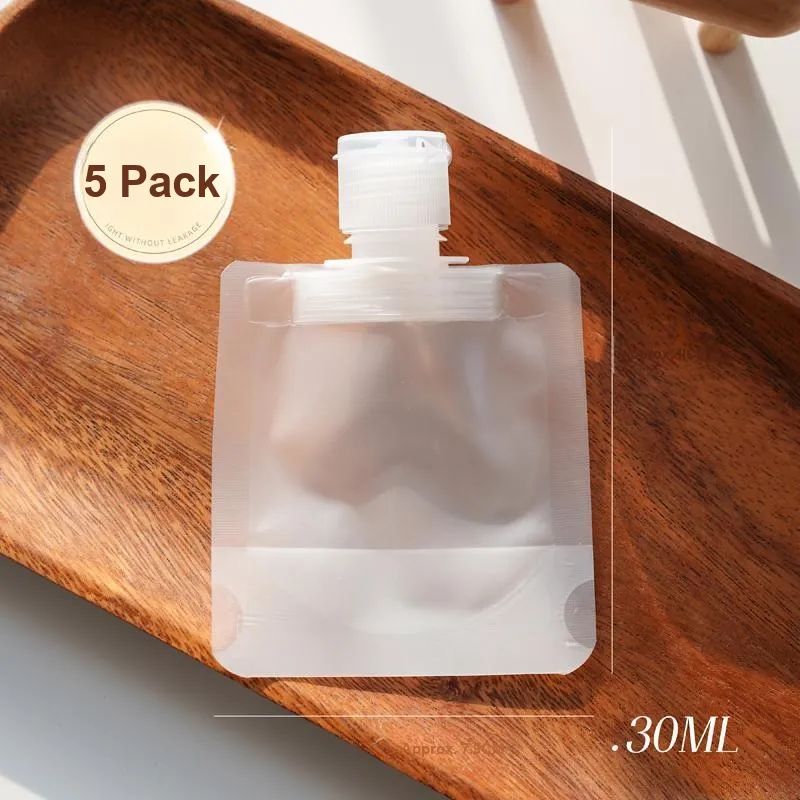 ZHENZI Disposable Minimalist Style Portable Travel Lotion Refillable Bag Skincare Product Cosmetics Refillable Bag-1