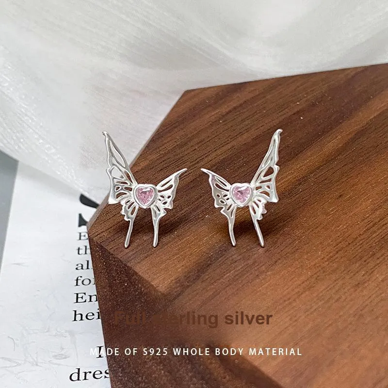 Happy Tide S925 Silver Stud Earrings Women's-4