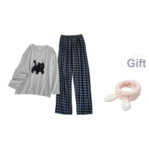 ЮЙЧЖАОЛИНЬ Серый Женский Пижамный Комплект