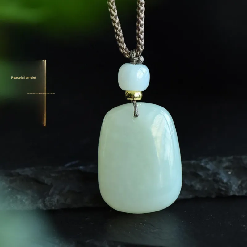 LAOMIAO Pendants Pale Greenish White Jade Women's-1