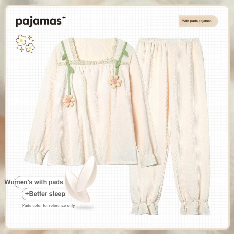 O'MESIK Pajama Set Women's Apricot-1