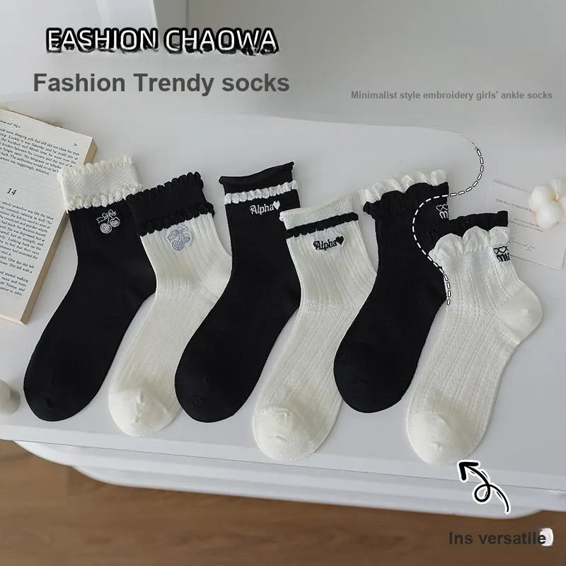 7 SEVFUN Mid Calf Socks Women's-9