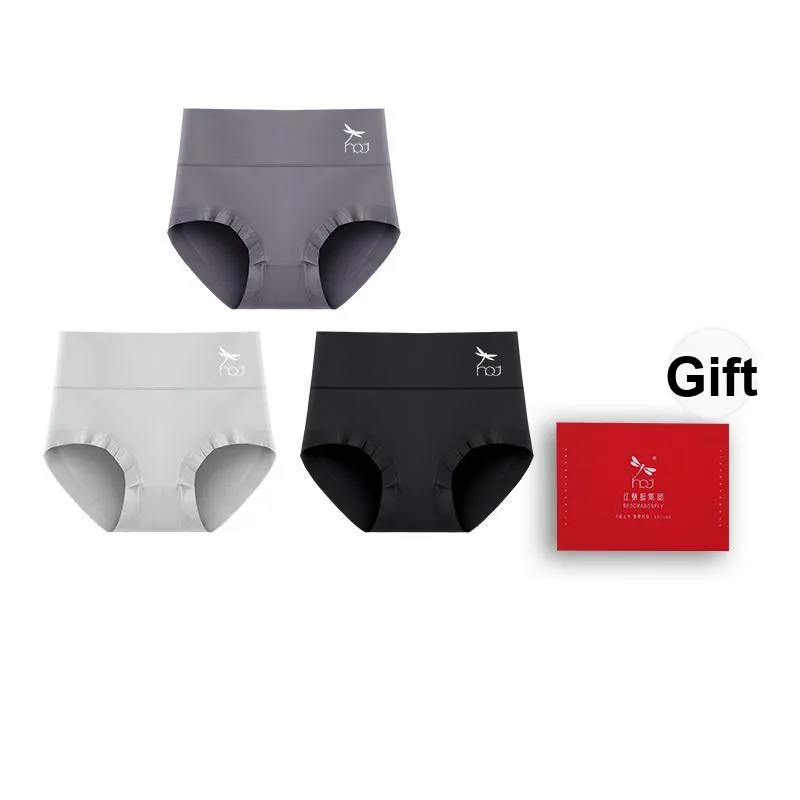 RED DRAGONFLY Cotton Panties Women's 3 Pack Gift Box Set-11