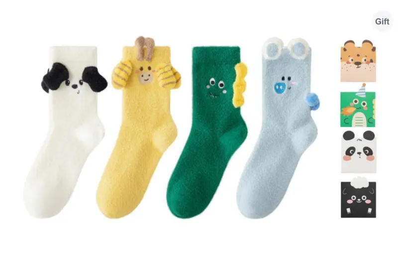 Caramella Mid Calf Socks Women's Box 4 Pack-4