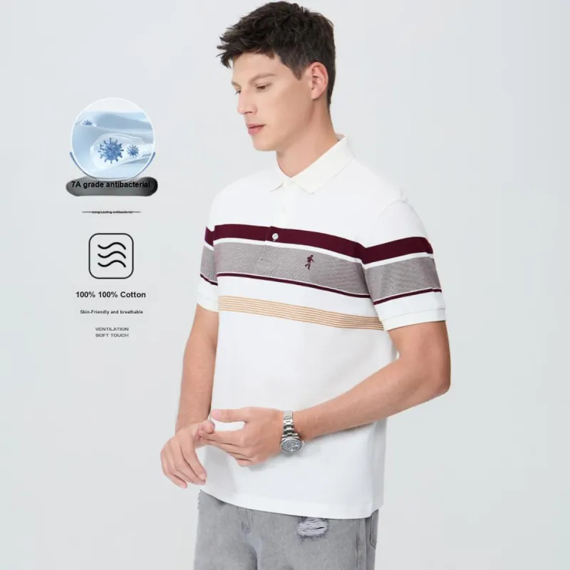 Dance With Wolves Polo Shirt Men's Raw White-2