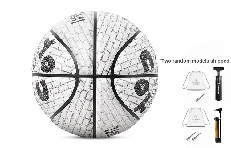 Kuangmi x VOGTEE Microfiber Leather Basketball Black White Size 7 Training Unisex-4