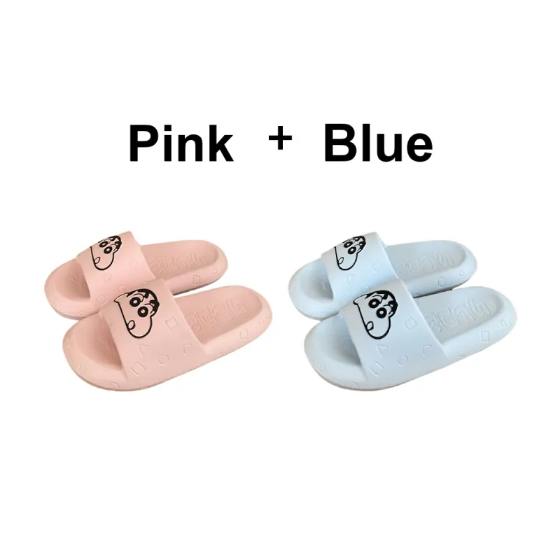 SHIGUDE x Crayon Shinchan Sandal Slippers Unisex, Milk White-9