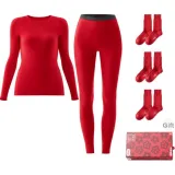 [Lucky Combination-Women's-Warm Style]Red