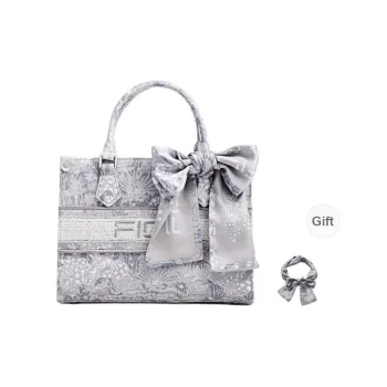 FION Clever Brocade Series Fabric Crossbody Bag, Handbag Medium Size Women's Multicolor