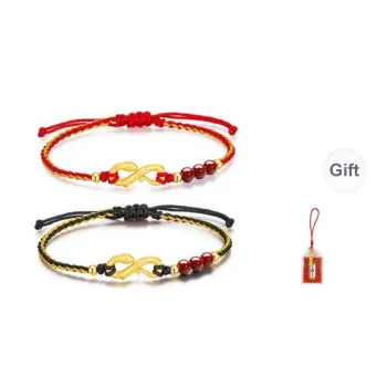 LUXLINE Reconstructed Cinnabar Bracelets Unisex