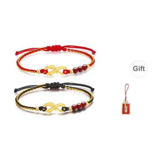 LUXLINE Reconstructed Cinnabar Bracelets Unisex