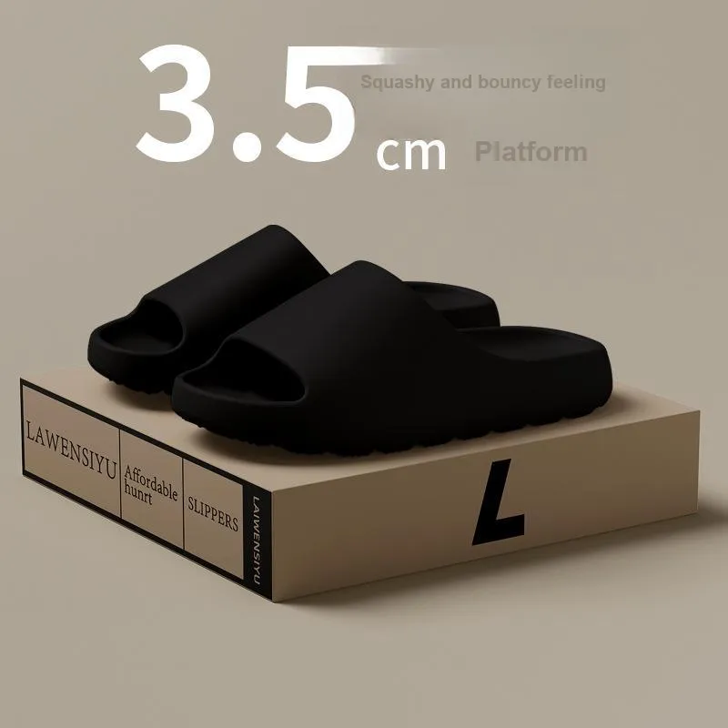 Sweet Pillow House Minimalist Style Home Dormitory Soft And Springy Platform EVA Slippers-1