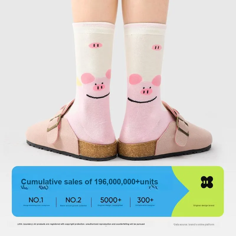 JKN Mid Calf Socks Women's 5 Pack-23