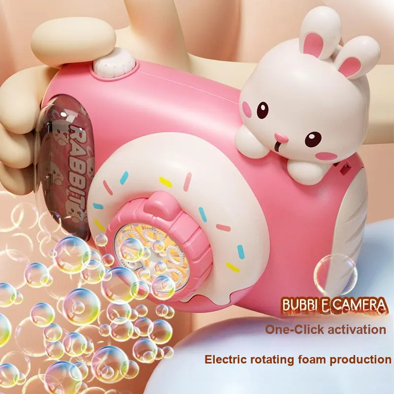 TEMI Fully Automatic Cartoon Camera With Electric Light, Non Leakage Design Bubble Machines-3